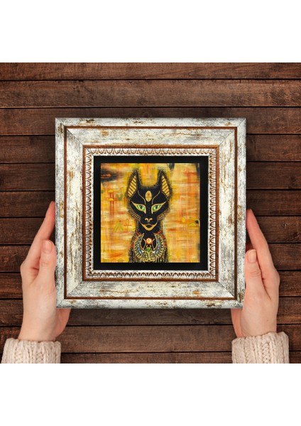 Antik Mısır Taş Duvar Tablosu Çerçeveli Duvar Dekoru Wall Art T1-70