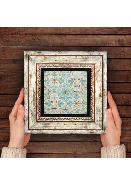 Desen Taş Duvar Tablosu Çerçeveli Duvar Dekoru Wall Art T1-75