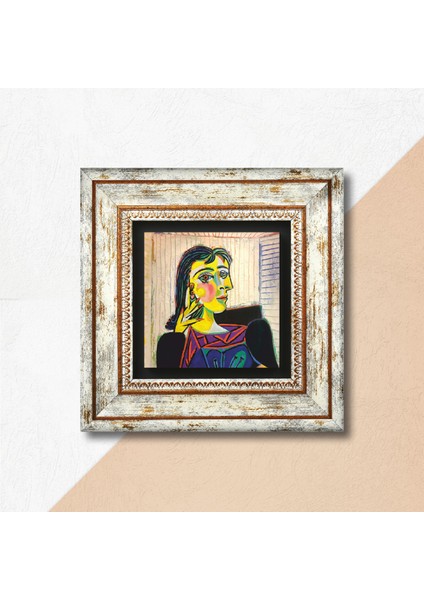 Picasso Dora Maar’ın Portresi Taş Duvar Tablosu Çerçeveli Duvar Dekoru Wall Art T1-303