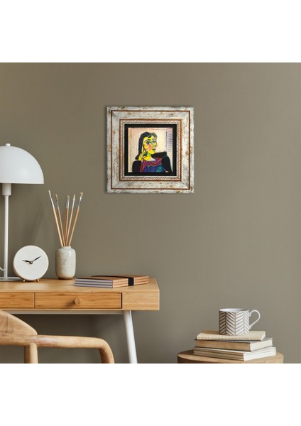 Picasso Dora Maar’ın Portresi Taş Duvar Tablosu Çerçeveli Duvar Dekoru Wall Art T1-303