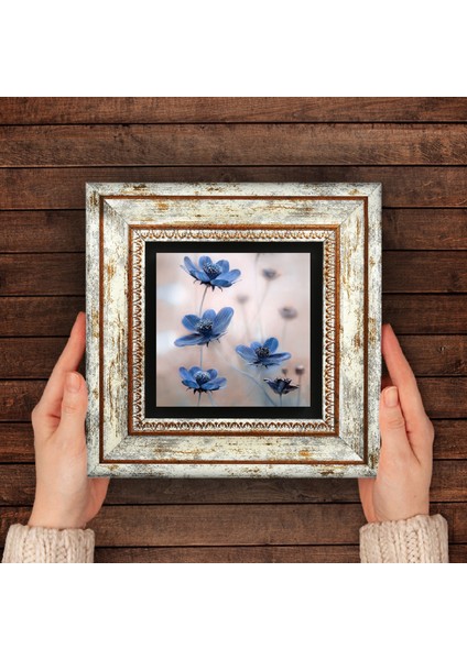Kelebeğin Rüyası Taş Duvar Tablosu Çerçeveli Duvar Dekoru Wall Art T1-94