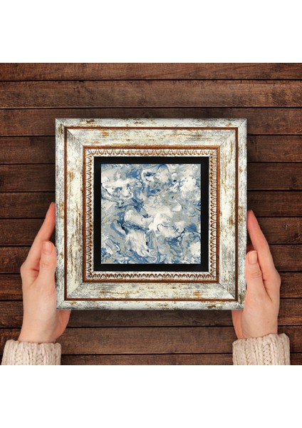 Desen Taş Duvar Tablosu Çerçeveli Duvar Dekoru Wall Art T1-95