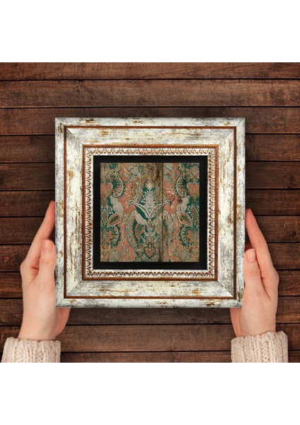 Vintage Desen Taş Duvar Tablosu Çerçeveli Duvar Dekoru Wall Art T1-99 fırsatları