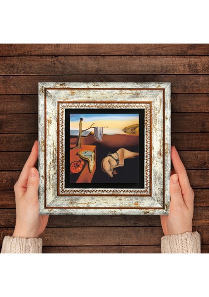 Salvador Dalí Belleğin Azmi Taş Duvar Tablosu Çerçeveli Duvar Dekoru Wall Art T1-310