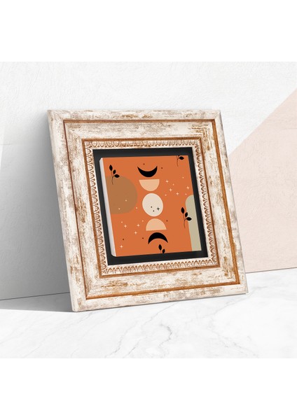 Bohem Taş Duvar Tablosu Çerçeveli Duvar Dekoru Wall Art T1-324