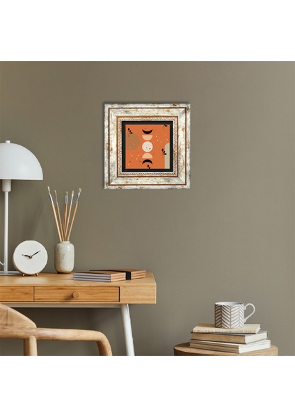 Bohem Taş Duvar Tablosu Çerçeveli Duvar Dekoru Wall Art T1-324