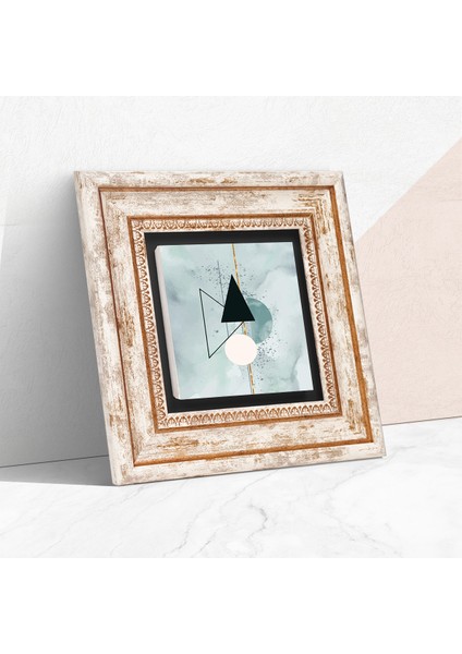 Minimalist Soyut Taş Duvar Tablosu Çerçeveli Duvar Dekoru Wall Art T1-331