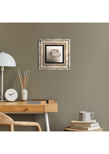 Kahve Taş Duvar Tablosu Çerçeveli Duvar Dekoru Wall Art T1-365