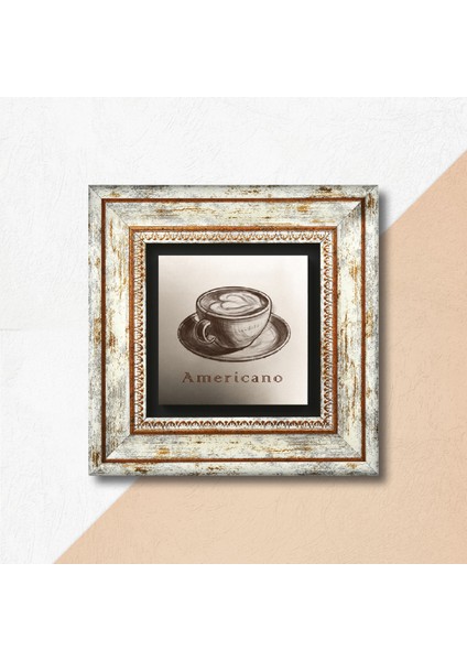 Kahve Taş Duvar Tablosu Çerçeveli Duvar Dekoru Wall Art T1-367