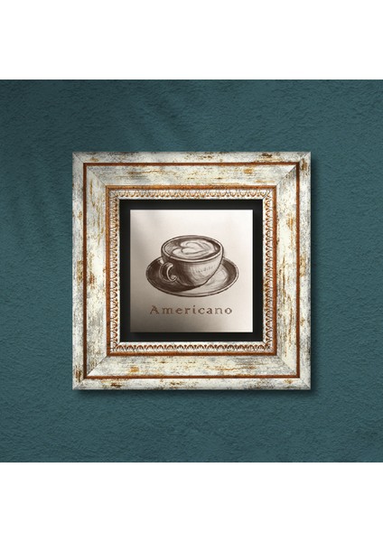 Kahve Taş Duvar Tablosu Çerçeveli Duvar Dekoru Wall Art T1-367