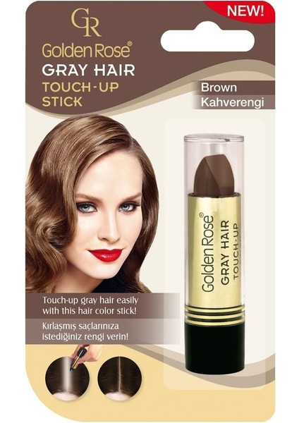 Hair Touch Up Stick Saç Düzeltici Çubuk (Kahverengi, No: 05)