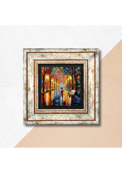 Fenerler Tablosu Taş Duvar Tablosu Çerçeveli Duvar Dekoru Wall Art T1-139