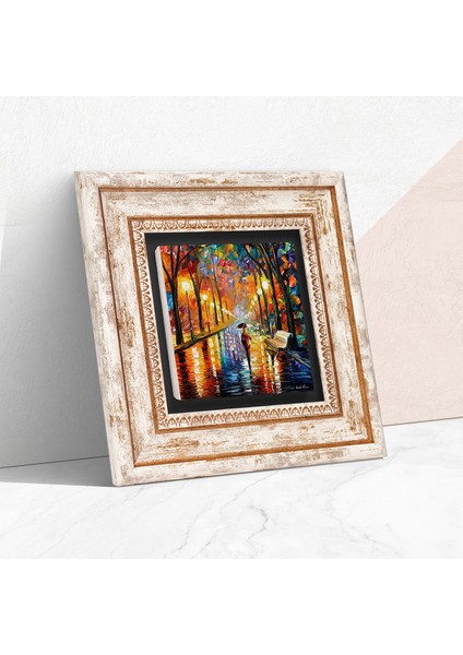 Fenerler Tablosu Taş Duvar Tablosu Çerçeveli Duvar Dekoru Wall Art T1-139