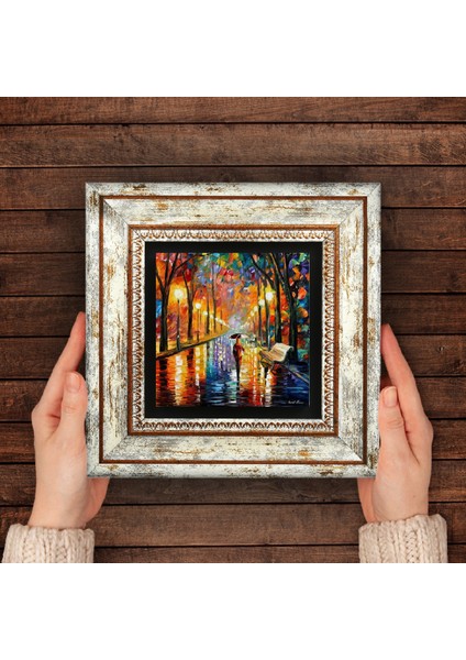 Fenerler Tablosu Taş Duvar Tablosu Çerçeveli Duvar Dekoru Wall Art T1-139
