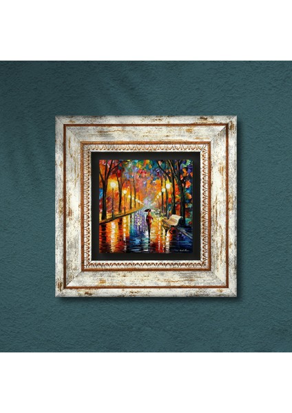 Fenerler Tablosu Taş Duvar Tablosu Çerçeveli Duvar Dekoru Wall Art T1-139