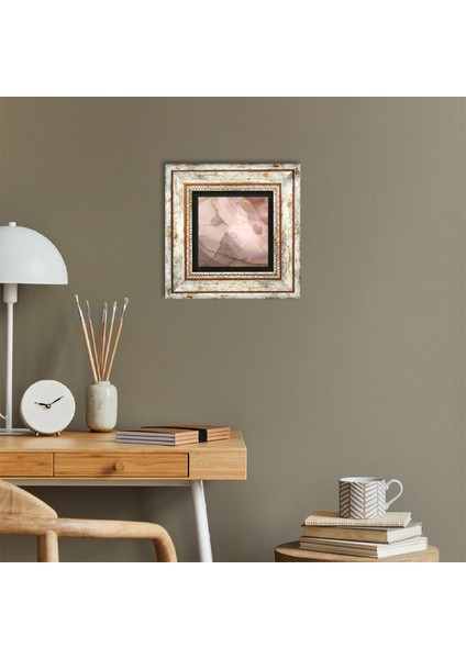 Soyut Sanat Taş Duvar Tablosu Çerçeveli Duvar Dekoru Wall Art T1-150