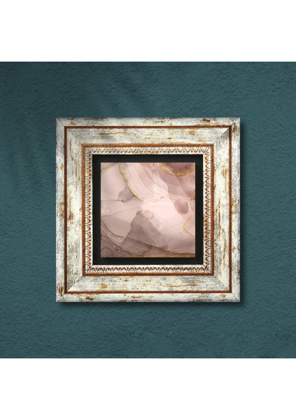 Soyut Sanat Taş Duvar Tablosu Çerçeveli Duvar Dekoru Wall Art T1-150
