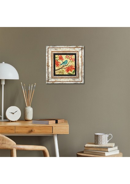 Serçe Taş Duvar Tablosu Çerçeveli Duvar Dekoru Wall Art T1-174