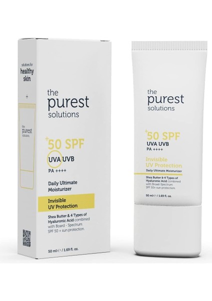 The Purest Solutions, Yüksek Koruma ve Nemlendirici Etkili Güneş Koruyucu Krem Spf 50, 50 ml