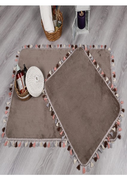 Modern Dekoratif Multi Saçaklı Klozet Takımı 60X100