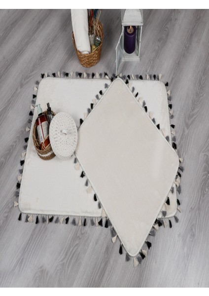 Modern Dekoratif Multi Saçaklı Klozet Takımı 60X100