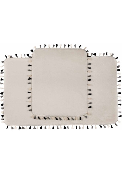 Modern Dekoratif Multi Saçaklı Klozet Takımı 60X100 modelleri