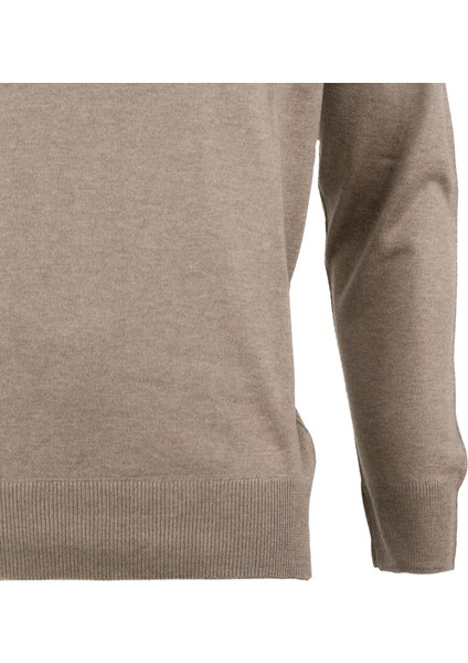 Erkek Kazak Balıkçı Yaka Yün Tarzı Dokuma Klasik Model Tam Kalıp