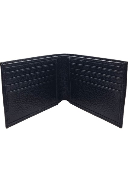 Collection Hakiki Deri Siyah Renk Klasik Yatay Erkek Cüzdan modelleri