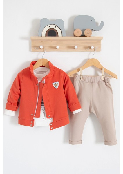 We Are Ceketli 3'lü % 100 Pamuk Erkek Bebek Takımı