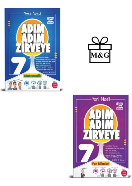 7. Sınıf Adım Adım Matematik ve Fen Bilimleri Konu Anlatımlı