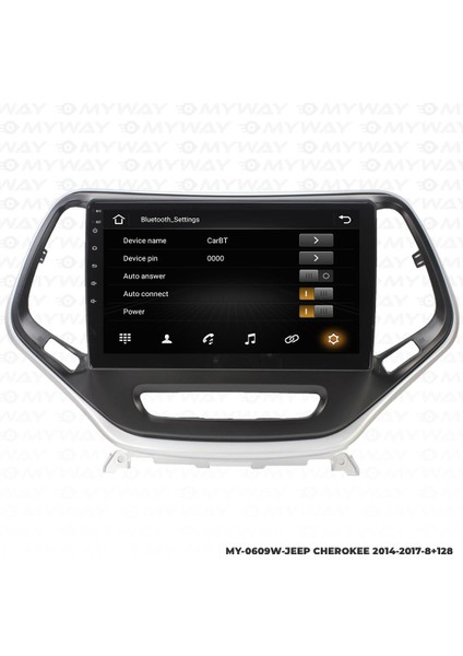 Jeep Cherokee Android 12 Multimedya Carplay 4gb RAM+64GB HDD 2014-2017 Navigasyon Ekran modelleri