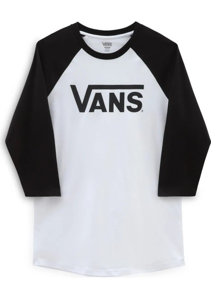 Classıc Vans Raglan-B Erkek T-Shirt - VN0A7UEF White/black