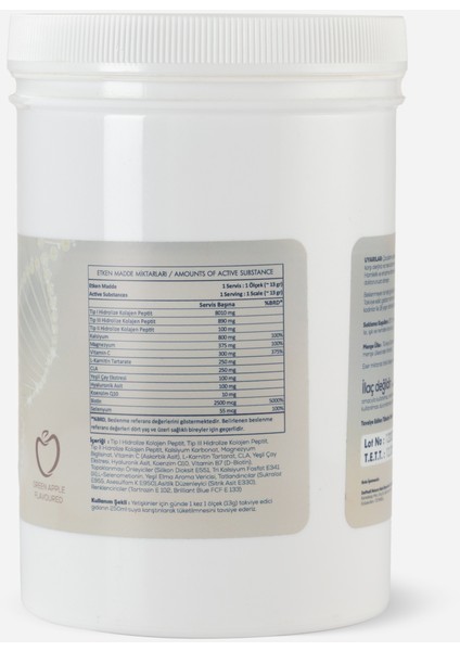 Nero Fast Bakım Onarımlı Collagen Yeşil Elmalı 390 Gram