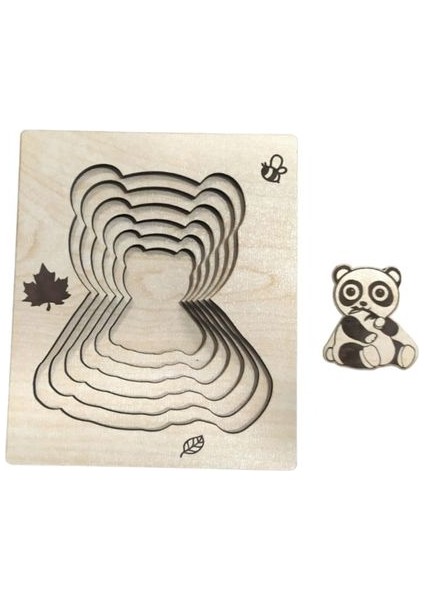 Panda Macerası Boyutları Keşfediyorum Puzzle Oyunu