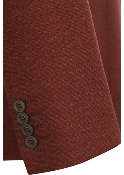 Kizil Classic Fit Sivri Yaka Erkek Ceket indirimleri