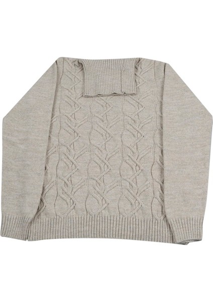 Bej Slim Fit Tam Balıkçı Yaka Erkek Triko modelleri