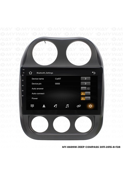 Jeep Patriot Android 12 Multimedya Carplay 4gb RAM+64GB HDD Navigasyon Ekran modelleri