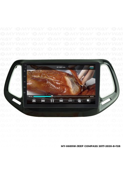 Jeep Compass Android 12 Multimedya Carplay 4gb RAM+64GB HDD 2017-2020 Navigasyon Ekran