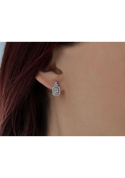 Baget Pırlanta Taşlı Işık Yolu Küpe fiyatları