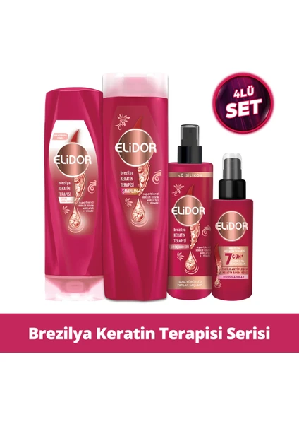 Brezilya Keratin Terapisi Saç Bakım Serisi 4'Lü Set