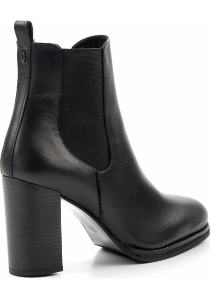 Siyah Leather Kadın Bot & Bootie K02351310103