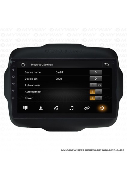 Jeep Renegade Android 12 Multimedya Carplay 4gb RAM+64GB HDD Navigasyon Ekran modelleri