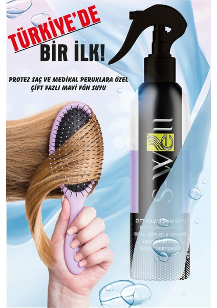 Protez Saç ve Medikal Peruklara Özel Çift Fazlı Mor Fön Suyu 400 ml modelleri