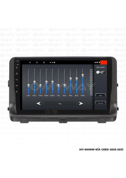 Kia Ceed Android 12 Multimedya Carplay 4gb RAM+64GB HDD 2020-2021 Navigasyon Ekran