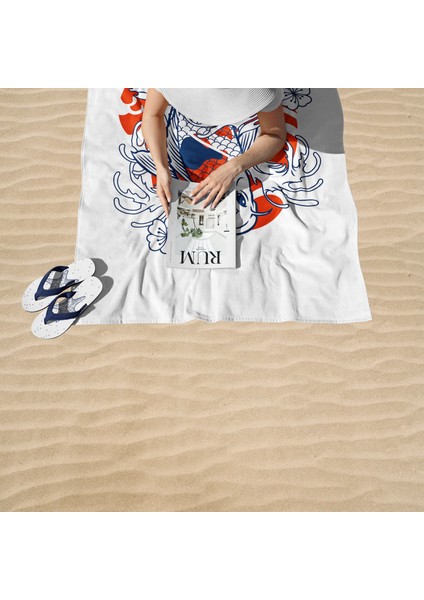 Koi Fish Plaj Havlusu - Mıcrofıber fırsatları