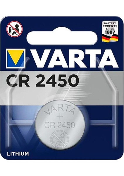 CR2450 3 Volt Lityum Pil Tekli