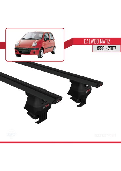 Daewoo Matiz 1998-2007 Arası ile Uyumlu Ace-4 Ara Atkı Tavan Barı Siyah