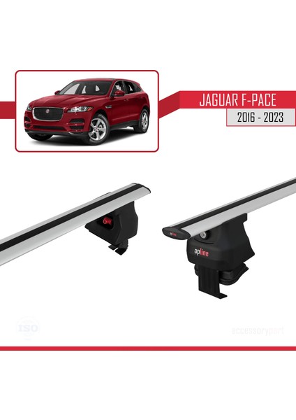 Jaguar F-Pace 2016 ve Sonrası ile Uyumlu Ace-4 Ara Atkı Tavan Barı Gri fırsatları