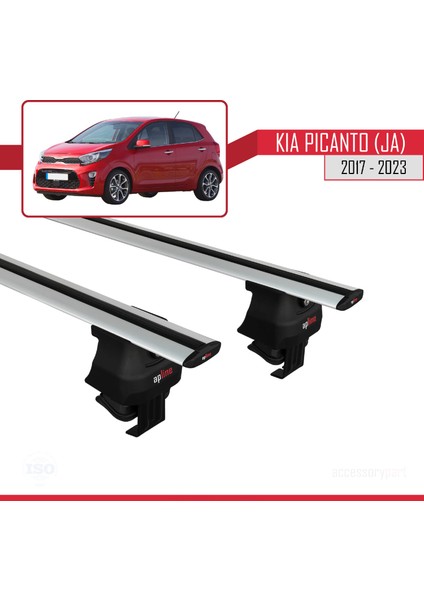 Kia Picanto (Ja) 2017 ve Sonrası ile Uyumlu Ace-4 Ara Atkı Tavan Barı Gri
