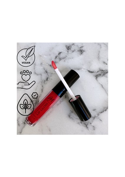 Lipgloss - Vegan Dolgunlaştırıcı E Vitaminli Kırmızı Dudak Parlatıcısı - Maraschino Cherry Lip Gloss